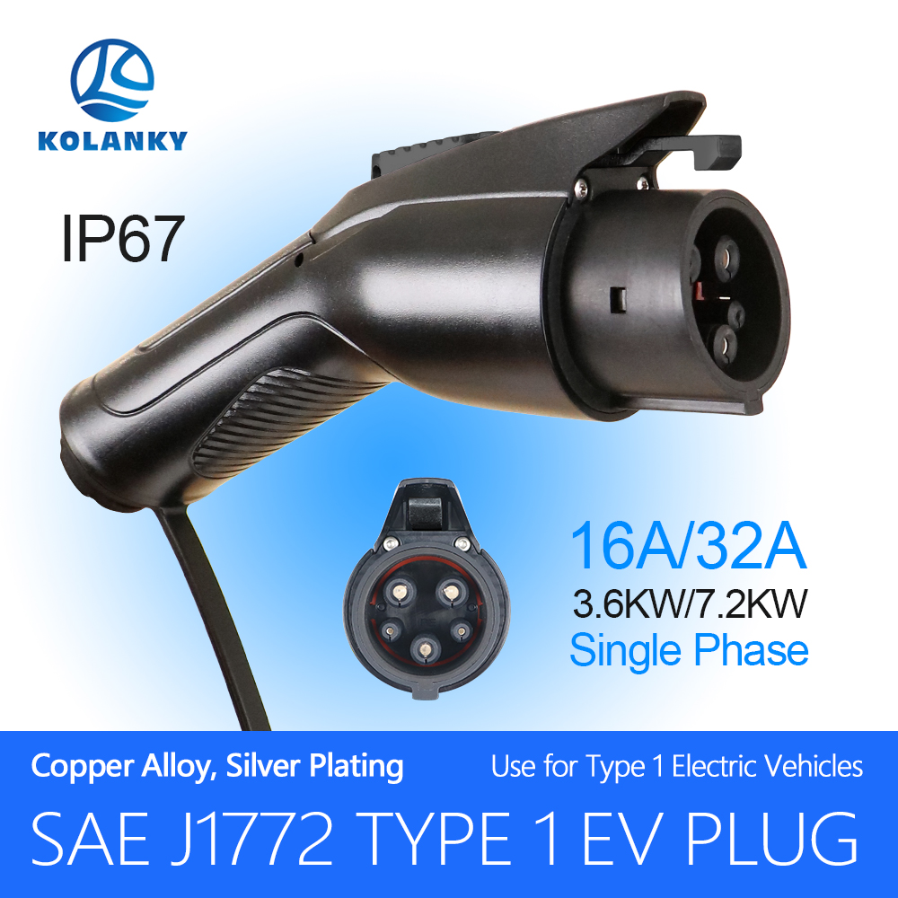 Ev Charger Adapter - Kolanky อะแดปเตอร์ปลั๊กที่ชาร์จ EV Type 1 evse