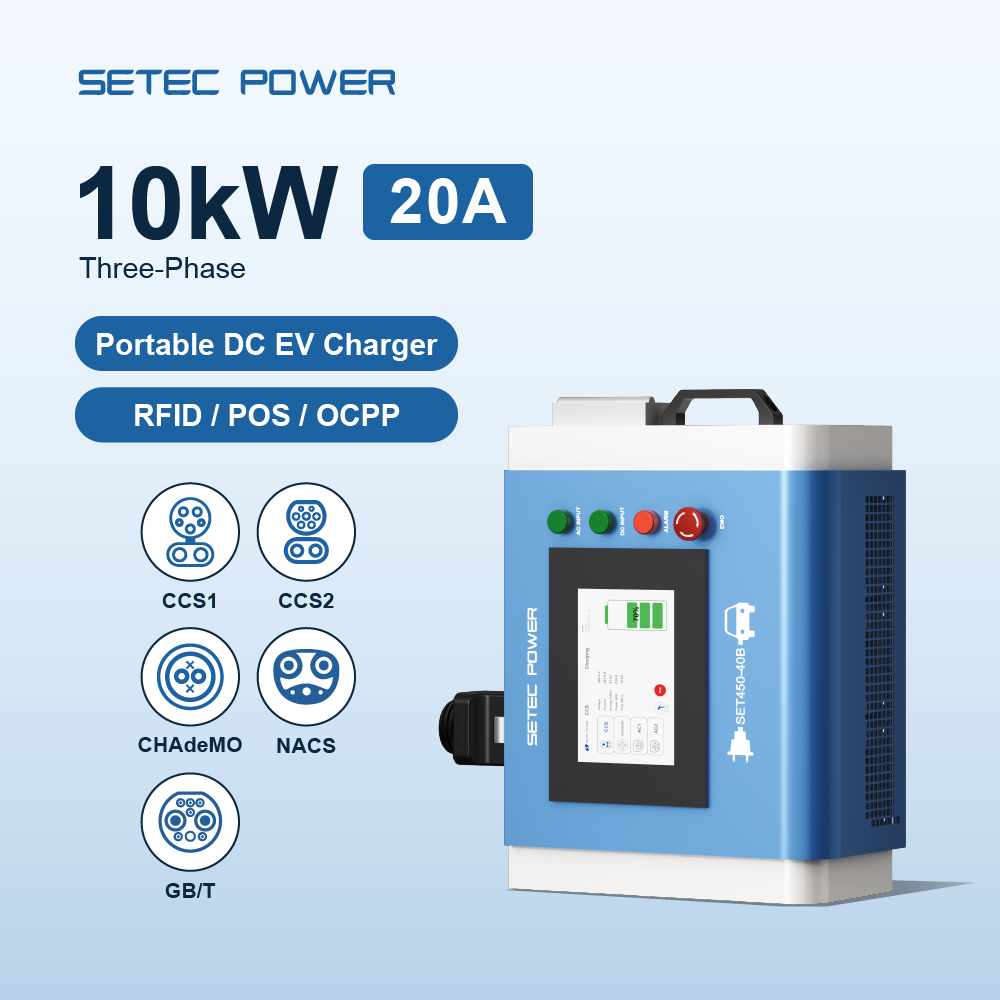 Portable Ev Charger - สถานีชาร์จรถยนต์ไฟฟ้าแบบพกพา Travel Home 10kW ความเร็วสูง