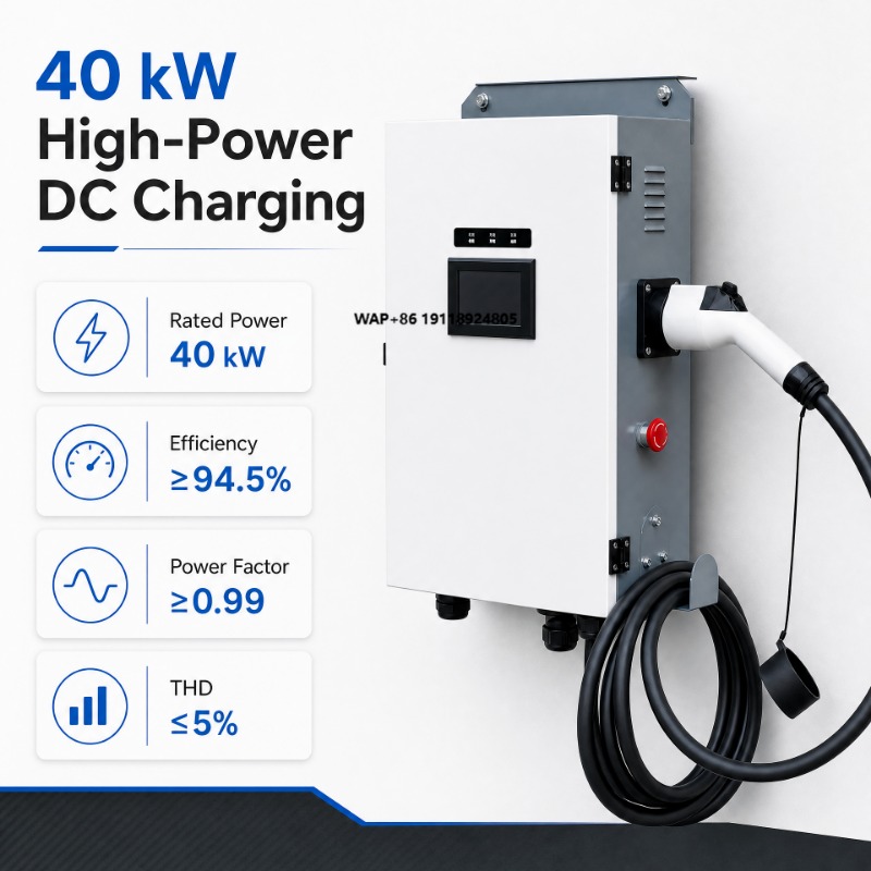 Ev Charger - สถานีชาร์จแบบติดตั้งบนพื้น สถานีชาร์จ DC สำหรับรถยนต์ไฟฟ้า 40KW 60KW