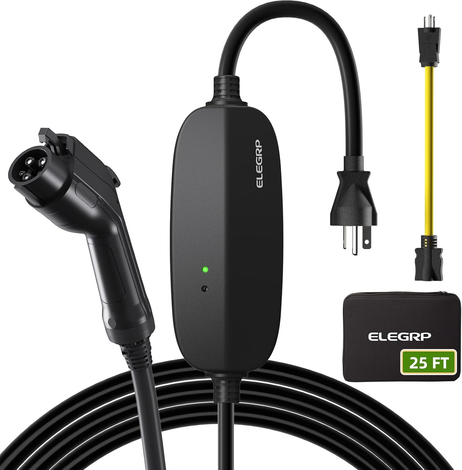 Portable Ev Charger - สถานีชาร์จรถยนต์ไฟฟ้า ELEGRP J1772 Ac Fast EV