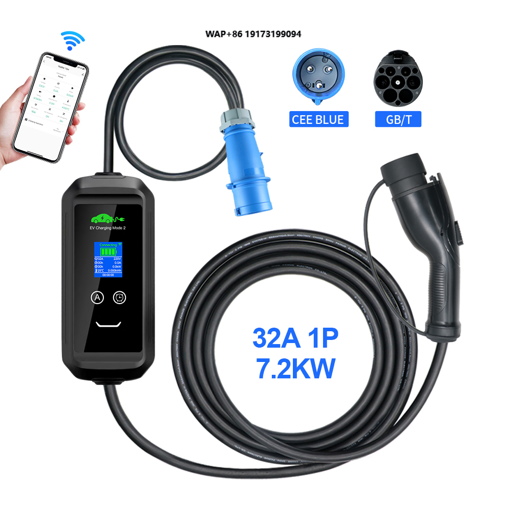 Ev Charger - เครื่องชาร์จรถยนต์ไฟฟ้าแบบพกพา AC ของสหรัฐอเมริกา รุ่น J1772 ปลั๊ก