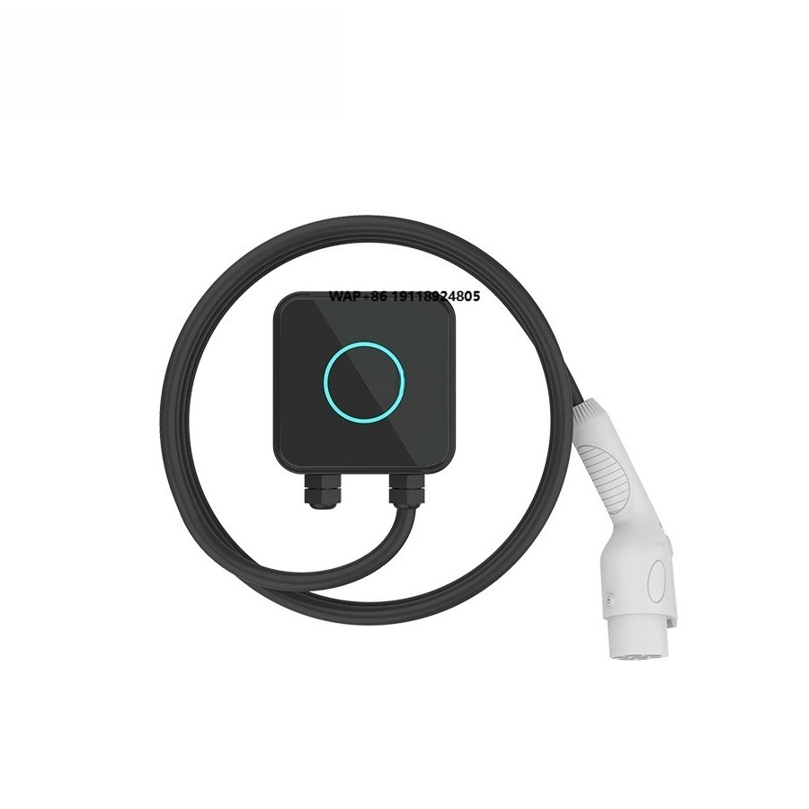 Ev Charging Cable - สถานีชาร์จรถยนต์ไฟฟ้าแบบติดผนังเชิงพาณิชย์ Type1 Type2 IP54 3.5/7kW AC
