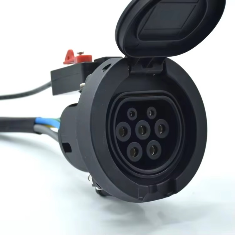 Ev Charging Pile - เต้ารับไฟฟ้าแบบ Type 2 16A 32A สำหรับชาร์จรถยนต์ไฟฟ้า