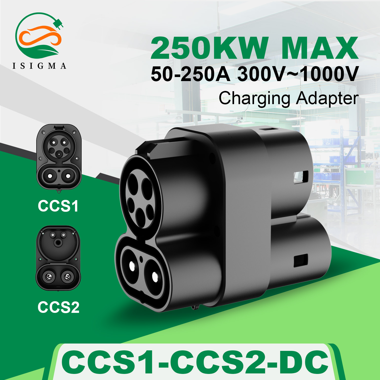 Ccs2 To Ccs1 Fast Charge Adapter 250Kw - อะแดปเตอร์ CCS1 เป็น CCS2 แปลงไฟ DC