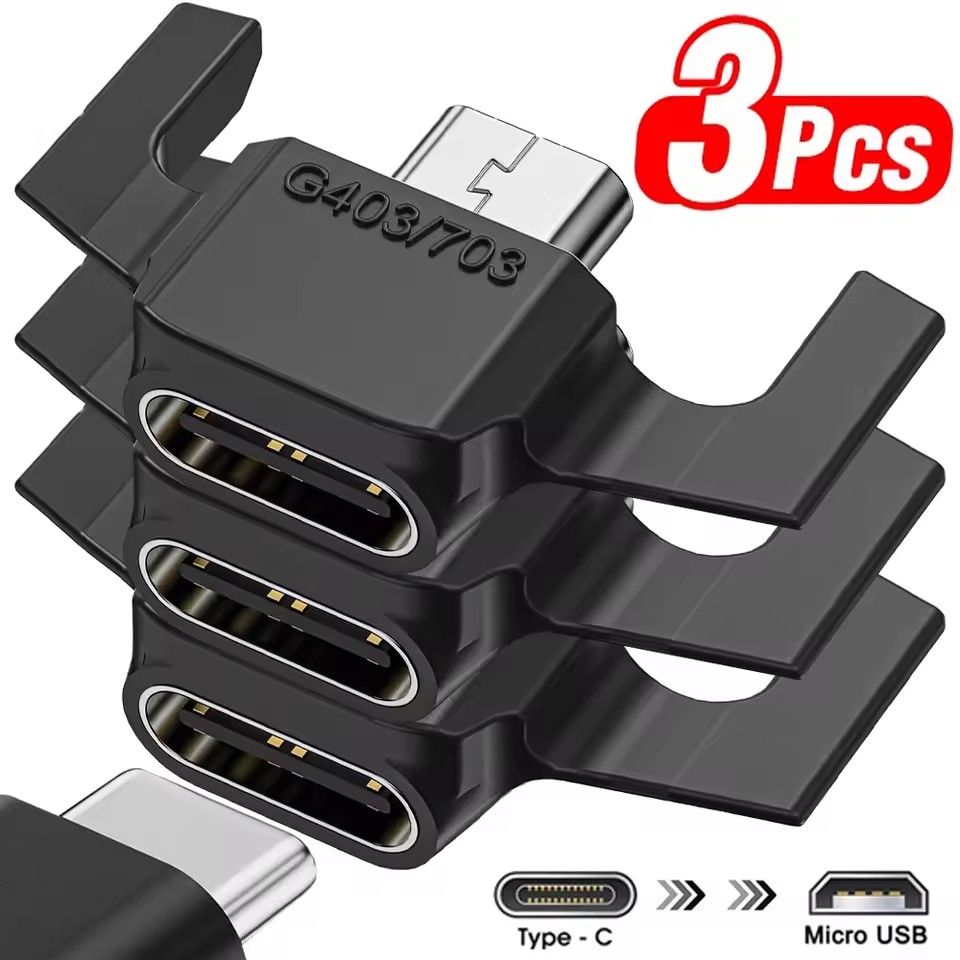 Type 2 Charger - อะแดปเตอร์ชาร์จไมโครยูเอสบีเป็น Type-C สำหรับโลจิเทค G703/G403 โลจิเทค GPW