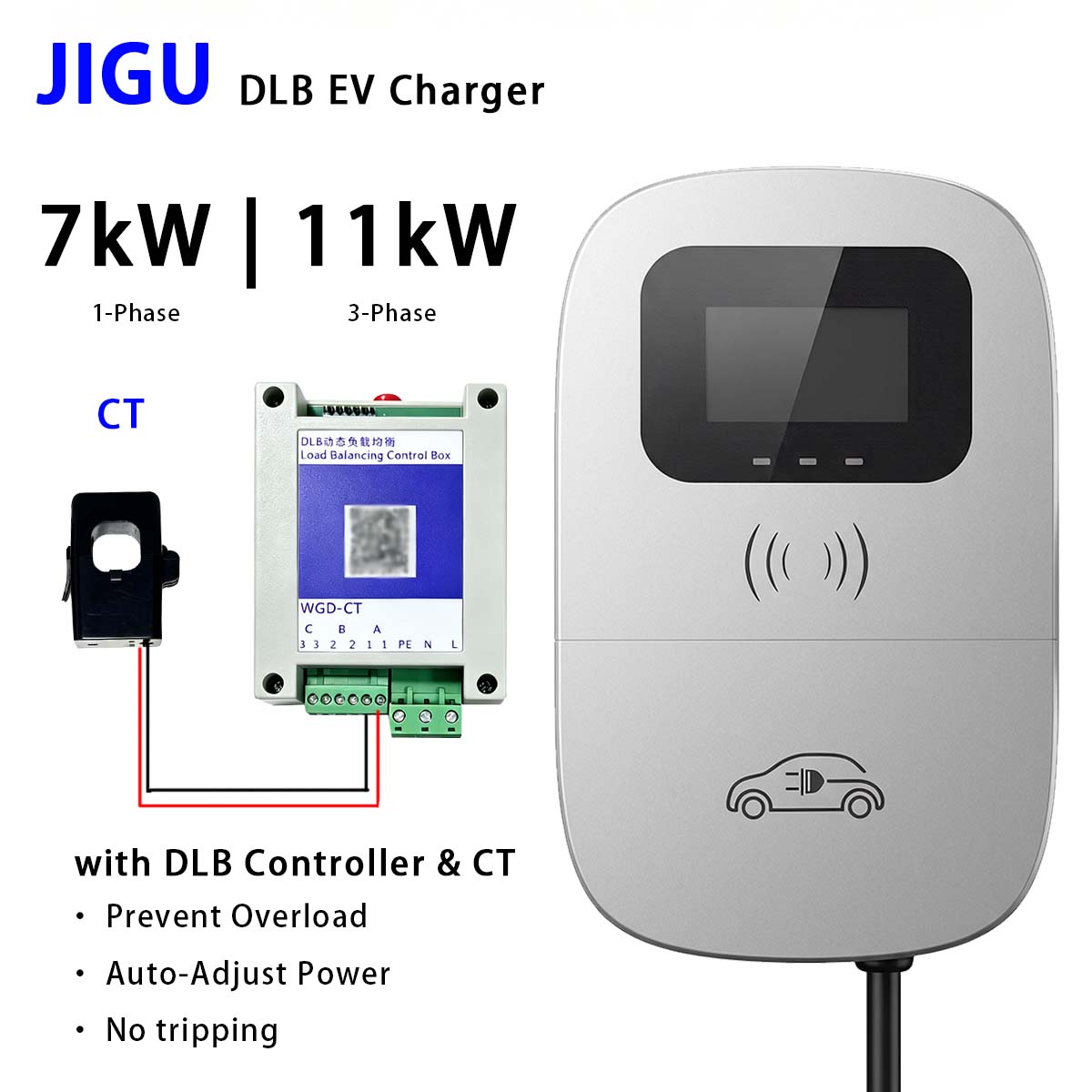 เครื่องชาร์จรถยนต์ไฟฟ้า JIGU ร - Wallbox Ev บทวิจารณ์และราคา