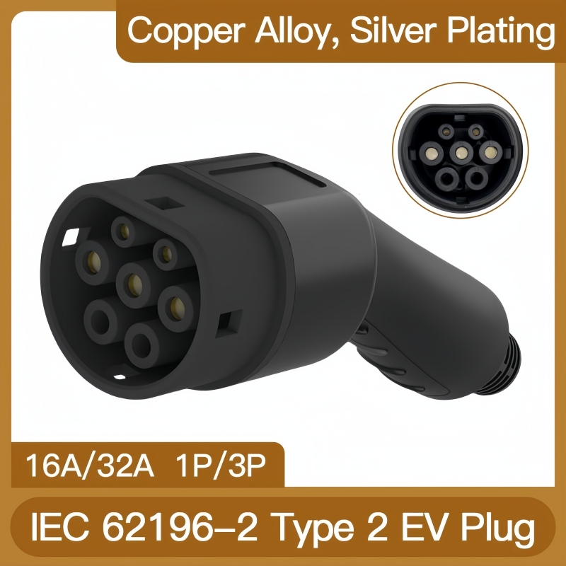 Type2ใหม่ตัวผู้/ตัวเมีย EV ปลั - Ev Charger Adapter บทวิจารณ์และราคา
