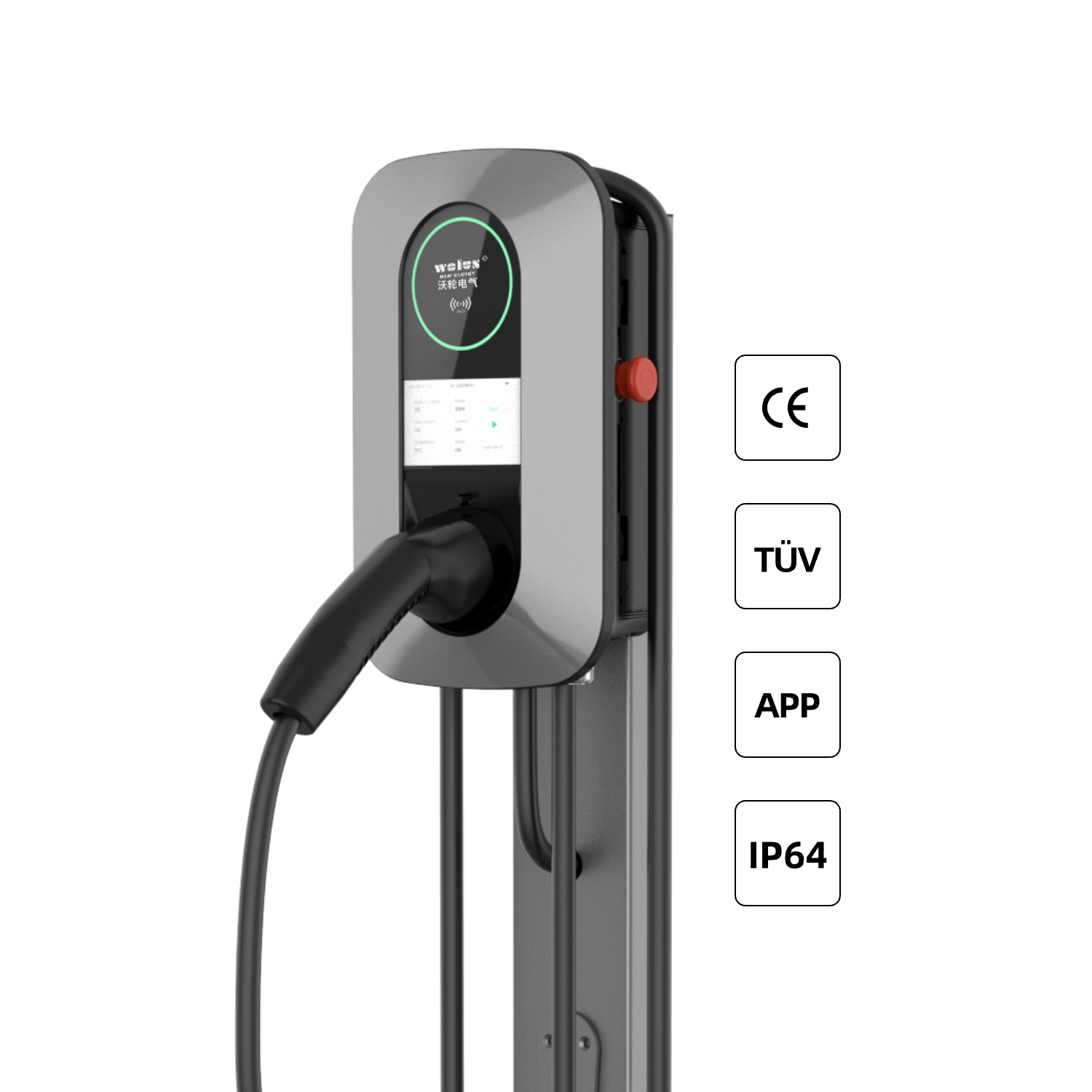 เครื่องชาร์จรถยนต์ไฟฟ้าแบบติดผ - Ev Charging Pile บทวิจารณ์และราคา