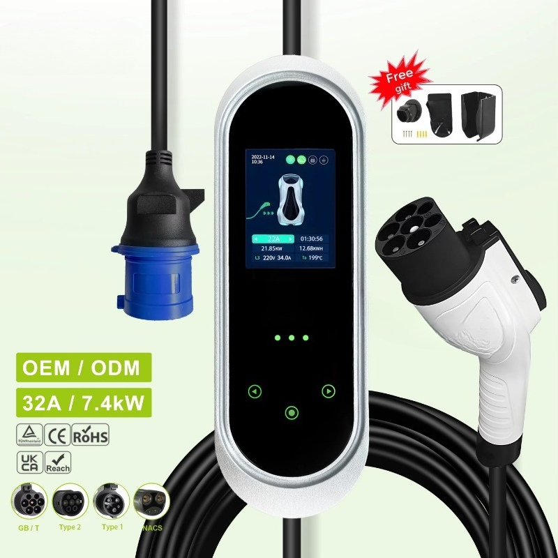 เครื่องชาร์จรถยนต์ไฟฟ้าแบบพกพา - Ev Charger บทวิจารณ์และราคา