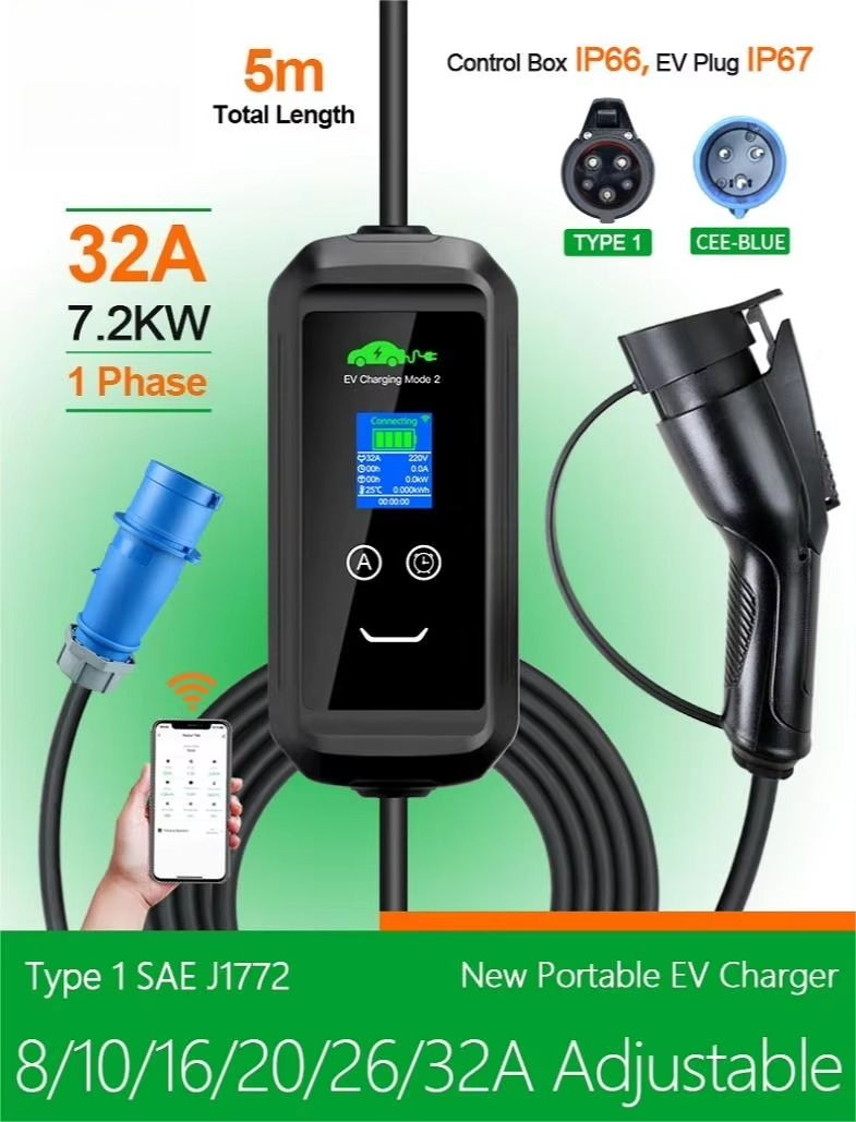 เครื่องชาร์จรถยนต์ไฟฟ้าแบบพกพา - Ev Charger บทวิจารณ์และราคา