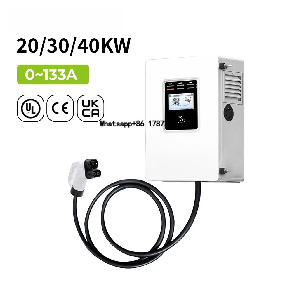 เครื่องชาร์จรถยนต์ไฟฟ้าแบบเร็ว - Dc Fast Charger 30Kw Wallbox Commercial บทวิจารณ์และราคา