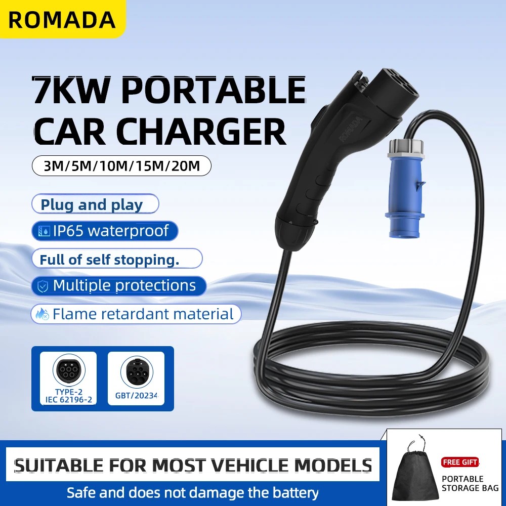 เครื่องชาร์จรถยนต์ไฟฟ้าแบบพกพา - Ev Charger Adapter บทวิจารณ์และราคา