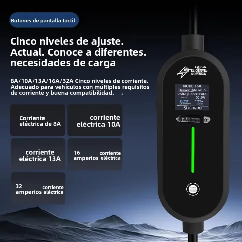 Romada 3M ชาร์จแบบพกพา32A 7KW, - Ev Charger Adapter บทวิจารณ์และราคา
