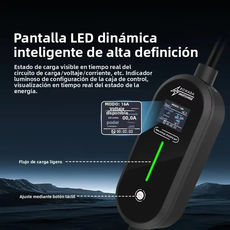 Romada 3M ชาร์จแบบพกพา32A 7KW, - Ev Charger Adapter บทวิจารณ์และราคา
