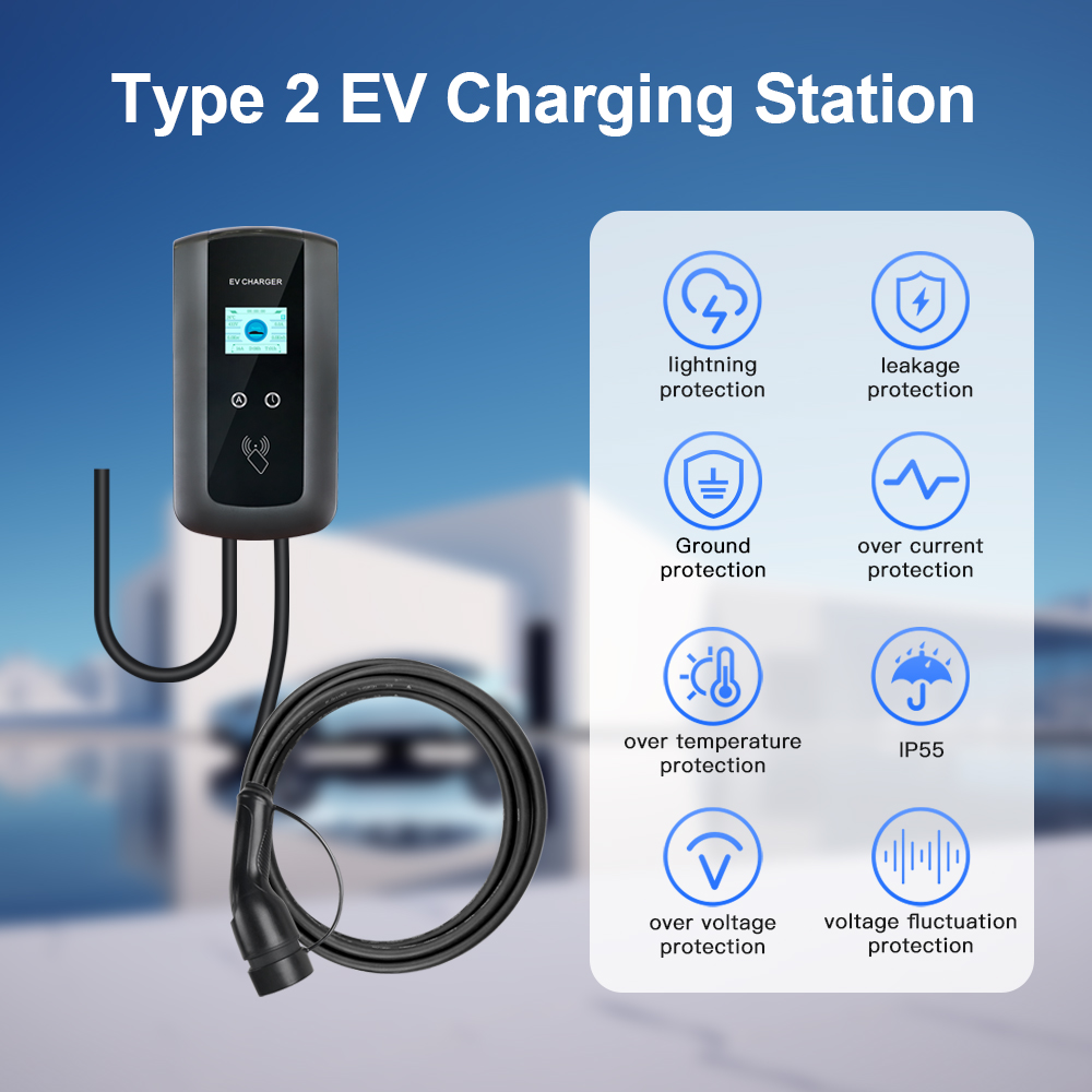 Kolanky 32A 7.2/22KW EV สถานีช - Wallbox Ev บทวิจารณ์และราคา
