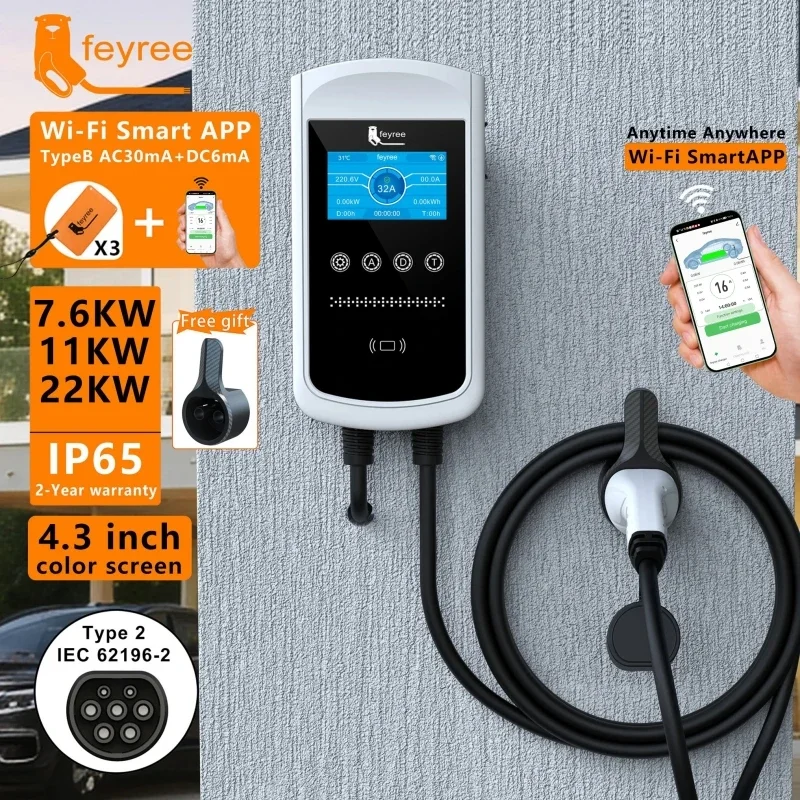 เครื่องชาร์จรถยนต์ไฟฟ้า Feyree - Wallbox Ev บทวิจารณ์และราคา